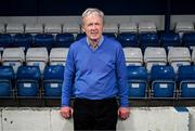 14 April 2025; 1975 FAI Senior Cup winner Mick Brophy during a media conference at Home Farm Football Club in Whitehall, Dublin, to recognise 50 years since Home Farm, a team of young amateur players at the time, upset all the odds by beating Shelbourne 1-0 in the FAI Senior Cup Final at Dalymount Park, on 27th April 1975. Home Farm are organizing a celebratory dinner in the Bonnington Hotel on 26th April. Photo by Stephen McCarthy/Sportsfile