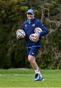 14 April 2025; Senior coach Jacques Nienaber during Leinster Rugby squad training at UCD in Dublin. Photo by Piaras Ó Mídheach/Sportsfile