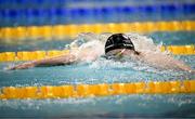 14 April 2025; Daniel Wiffen of Larne US competes in the men's 400m freestyle during day three of the Irish Open Swimming Championships at the National Aquatic Centre on the Sport Ireland Campus in Dublin. Photo by Ramsey Cardy/Sportsfile