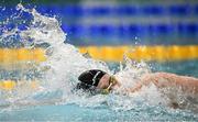 14 April 2025; Daniel Wiffen of Larne US competes in the men's 400m freestyle during day three of the Irish Open Swimming Championships at the National Aquatic Centre on the Sport Ireland Campus in Dublin. Photo by Ramsey Cardy/Sportsfile