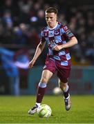 4 April 2025; Warren Davis of Drogheda United during the SSE Airtricity Men's Premier Division match between Drogheda United and Waterford at Sullivan & Lambe Park in Drogheda, Louth. Photo by Ben McShane/Sportsfile