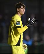 4 April 2025; Waterford goalkeeper Stephen McMullan during the SSE Airtricity Men's Premier Division match between Drogheda United and Waterford at Sullivan & Lambe Park in Drogheda, Louth. Photo by Ben McShane/Sportsfile