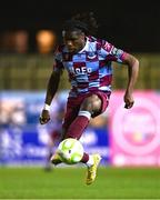 4 April 2025; Thomas Oluwa of Drogheda United during the SSE Airtricity Men's Premier Division match between Drogheda United and Waterford at Sullivan & Lambe Park in Drogheda, Louth. Photo by Ben McShane/Sportsfile