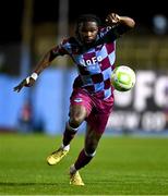 4 April 2025; Thomas Oluwa of Drogheda United during the SSE Airtricity Men's Premier Division match between Drogheda United and Waterford at Sullivan & Lambe Park in Drogheda, Louth. Photo by Ben McShane/Sportsfile