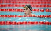 14 April 2025; Daniel Wiffen of Larne US competes in the men's 400m freestyle during day three of the Irish Open Swimming Championships at the National Aquatic Centre on the Sport Ireland Campus in Dublin. Photo by Ramsey Cardy/Sportsfile
