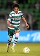 14 April 2025; Victor Ozhianvuna of Shamrock Rovers during the SSE Airtricity Men's Premier Division match between Shamrock Rovers and Cork City at Tallaght Stadium in Dublin. Photo by Stephen McCarthy/Sportsfile