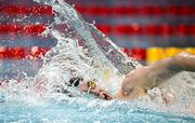 14 April 2025; Daniel Wiffen competes in the men's 400m freestyle final during day three of the Irish Open Swimming Championships at the National Aquatic Centre on the Sport Ireland Campus in Dublin. Photo by Ramsey Cardy/Sportsfile