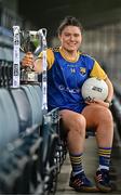 15 April 2025; Eimear O’Brien of Longford poses for a portrait at the launch of the TG4 Leinster LGFA Championships at Parnell Park in Dublin. Photo by Sam Barnes/Sportsfile