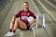 15 April 2025; Fiona Coyle of Westmeath poses for a portrait at the launch of the TG4 Leinster LGFA Championships at Parnell Park in Dublin. Photo by Sam Barnes/Sportsfile