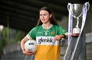15 April 2025; Michele Mann of Offaly poses for a portrait at the launch of the TG4 Leinster LGFA Championships at Parnell Park in Dublin. Photo by Sam Barnes/Sportsfile