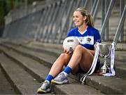 15 April 2025; Andrea Moran of Laois poses for a portrait at the launch of the TG4 Leinster LGFA Championships at Parnell Park in Dublin. Photo by Sam Barnes/Sportsfile