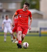 12 April 2025; Kealan Crowe of Cork Youth League during the FAI Youth Inter-League Cup final match between Mayo Football League and Cork Youth League at Fairview Rangers AFC in Limerick. Photo by Ben McShane/Sportsfile