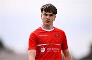 12 April 2025; Conor Gardiner of Cork Youth League during the FAI Youth Inter-League Cup final match between Mayo Football League and Cork Youth League at Fairview Rangers AFC in Limerick. Photo by Ben McShane/Sportsfile