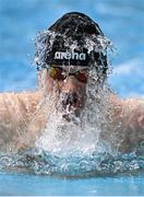 16 April 2025; Jamie Lannon of Longford competes in the Men's 50m Breaststroke heats during day five of the Irish Open Swimming Championships at the National Aquatic Centre on the Sport Ireland Campus in Dublin. Photo by Ben McShane/Sportsfile