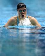16 April 2025; Ellen Walshe of Templeogue competes in the Women's 400m Individual Medley heats during day five of the Irish Open Swimming Championships at the National Aquatic Centre on the Sport Ireland Campus in Dublin. Photo by Ben McShane/Sportsfile