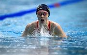 16 April 2025; Shauna Murphy of Dolphin SC competes in the Women's 400m Individual Medley heats during day five of the Irish Open Swimming Championships at the National Aquatic Centre on the Sport Ireland Campus in Dublin. Photo by Ben McShane/Sportsfile