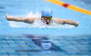 16 April 2025; Georgina Walker of Drogheda competes in the Women's 400m Individual Medley heats during day five of the Irish Open Swimming Championships at the National Aquatic Centre on the Sport Ireland Campus in Dublin. Photo by Ben McShane/Sportsfile