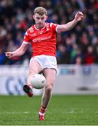 13 April 2025; Peter Lynch of Louth during the Leinster GAA Football Senior Championship quarter-final match between Louth and Laois at Cedral St Conleth's Park in Newbridge, KiIdare. Photo by Piaras Ó Mídheach/Sportsfile
