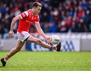 13 April 2025; Andy McDonnell of Louth during the Leinster GAA Football Senior Championship quarter-final match between Louth and Laois at Cedral St Conleth's Park in Newbridge, KiIdare. Photo by Piaras Ó Mídheach/Sportsfile