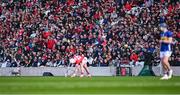 6 April 2025; Spectators look on as Patrick Horgan of Cork prepares to take a free during the Allianz Hurling League Division 1A final match between Tipperary and Cork at SuperValu Páirc Uí Chaoimh in Cork. Photo by Piaras Ó Mídheach/Sportsfile