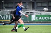 16 April 2025; Harry Ward of North Midlands during the BearingPoint Shane Horgan Cup Round 5 match between Metro and North Midlands at Energia Park in Dublin. Photo by Shauna Clinton/Sportsfile
