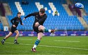 16 April 2025; Ryan Cooke of North Midlands during the BearingPoint Shane Horgan Cup Round 5 match between Metro and North Midlands at Energia Park in Dublin. Photo by Shauna Clinton/Sportsfile
