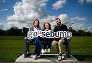 17 April 2025; Paralympics Ireland have today announced the renewal of their partnership with creative agency Goosebump through to the LA 2028 Paralympic Games. In attendance at the announcement is Paralympian Dearbhaile Brady with Goosebump Managing Director Sarah Love and Paralympics Ireland CEO Stephen McNamara. Photo by David Fitzgerald/Sportsfile