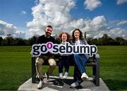 17 April 2025; Paralympics Ireland have today announced the renewal of their partnership with creative agency Goosebump through to the LA 2028 Paralympic Games. In attendance at the announcement is Paralympian Dearbhaile Brady with Goosebump Managing Director Sarah Love and Paralympics Ireland CEO Stephen McNamara. Photo by David Fitzgerald/Sportsfile