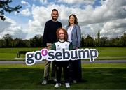 17 April 2025; Paralympics Ireland have today announced the renewal of their partnership with creative agency Goosebump through to the LA 2028 Paralympic Games. In attendance at the announcement is Paralympian Dearbhaile Brady with Goosebump Managing Director Sarah Love and Paralympics Ireland CEO Stephen McNamara. Photo by David Fitzgerald/Sportsfile