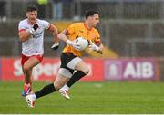 13 April 2025; Tyrone goalkeeper Niall Morgan during the Ulster GAA Football Senior Championship quarter-final match between Tyrone and Cavan at O'Neills Healy Park in Omagh, Tyrone. Photo by Ramsey Cardy/Sportsfile