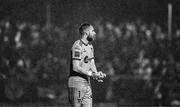 18 April 2025; (EDITOR'S NOTE; Image has been converted to black & white) Shelbourne goalkeeper Conor Kearns during the SSE Airtricity Men's Premier Division match between Drogheda United and Shelbourne at Sullivan & Lambe Park in Drogheda, Louth. Photo by Ben McShane/Sportsfile