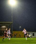 18 April 2025; Sam Todd of Derry City during the SSE Airtricity Men's Premier Division match between Galway United and Derry City at Eamonn Deacy Park in Galway. Photo by Piaras Ó Mídheach/Sportsfile