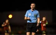 18 April 2025; Referee Paul McLaughlin during the SSE Airtricity Men's Premier Division match between Bohemians and Cork City at Dalymount Park in Dublin. Photo by Shauna Clinton/Sportsfile