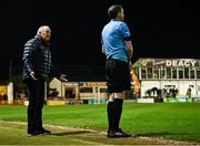 18 April 2025; Galway United manager John Caulfield during the SSE Airtricity Men's Premier Division match between Galway United and Derry City at Eamonn Deacy Park in Galway. Photo by Piaras Ó Mídheach/Sportsfile