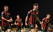 18 April 2025; James McManus of Bohemians celebrates after scoring his side's first goal during the SSE Airtricity Men's Premier Division match between Bohemians and Cork City at Dalymount Park in Dublin. Photo by Shauna Clinton/Sportsfile