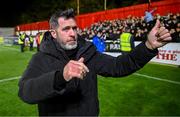 18 April 2025; Shamrock Rovers manager Stephen Bradley after the SSE Airtricity Men's Premier Division match between St Patrick's Athletic and Shamrock Rovers at Richmond Park in Dublin. Photo by Stephen McCarthy/Sportsfile