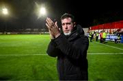 18 April 2025; Shamrock Rovers manager Stephen Bradley after the SSE Airtricity Men's Premier Division match between St Patrick's Athletic and Shamrock Rovers at Richmond Park in Dublin. Photo by Stephen McCarthy/Sportsfile