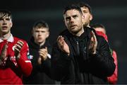 18 April 2025; Sligo Rovers manager John Russell after his side's victory in the SSE Airtricity Men's Premier Division match between Waterford and Sligo Rovers at the Regional Sports Centre in Waterford. Photo by Seb Daly/Sportsfile