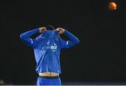 18 April 2025; Dean McMenamy of Waterford after his side's defeat in the SSE Airtricity Men's Premier Division match between Waterford and Sligo Rovers at the Regional Sports Centre in Waterford. Photo by Seb Daly/Sportsfile