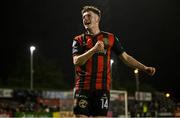 18 April 2025; James McManus of Bohemians acknowledges supporters after his sides's victory in the SSE Airtricity Men's Premier Division match between Bohemians and Cork City at Dalymount Park in Dublin. Photo by Shauna Clinton/Sportsfile