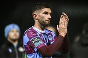 18 April 2025; Luke Heeney of Drogheda United after the SSE Airtricity Men's Premier Division match between Drogheda United and Shelbourne at Sullivan & Lambe Park in Drogheda, Louth. Photo by Ben McShane/Sportsfile
