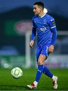 18 April 2025; Darragh Leahy of Waterford during the SSE Airtricity Men's Premier Division match between Waterford and Sligo Rovers at the Regional Sports Centre in Waterford. Photo by Seb Daly/Sportsfile