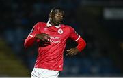 18 April 2025; Francely Lomboto of Sligo Rovers during the SSE Airtricity Men's Premier Division match between Waterford and Sligo Rovers at the Regional Sports Centre in Waterford. Photo by Seb Daly/Sportsfile