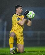 18 April 2025; Sligo Rovers goalkeeper Sam Sargeant during the SSE Airtricity Men's Premier Division match between Waterford and Sligo Rovers at the Regional Sports Centre in Waterford. Photo by Seb Daly/Sportsfile