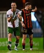 18 April 2025; Charlie Lyons of Cork City issues instructions to team-mates during the SSE Airtricity Men's Premier Division match between Bohemians and Cork City at Dalymount Park in Dublin. Photo by Shauna Clinton/Sportsfile