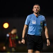 18 April 2025; Referee Paul McLaughlin during the SSE Airtricity Men's Premier Division match between Bohemians and Cork City at Dalymount Park in Dublin. Photo by Shauna Clinton/Sportsfile