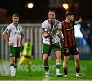 18 April 2025; Charlie Lyons of Cork City issues instructions to team-mates during the SSE Airtricity Men's Premier Division match between Bohemians and Cork City at Dalymount Park in Dublin. Photo by Shauna Clinton/Sportsfile