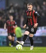 18 April 2025; Ross Tierney of Bohemians during the SSE Airtricity Men's Premier Division match between Bohemians and Cork City at Dalymount Park in Dublin. Photo by Shauna Clinton/Sportsfile