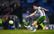 18 April 2025; Charlie Lyons of Cork City during the SSE Airtricity Men's Premier Division match between Bohemians and Cork City at Dalymount Park in Dublin. Photo by Shauna Clinton/Sportsfile