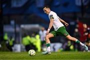 18 April 2025; Charlie Lyons of Cork City during the SSE Airtricity Men's Premier Division match between Bohemians and Cork City at Dalymount Park in Dublin. Photo by Shauna Clinton/Sportsfile